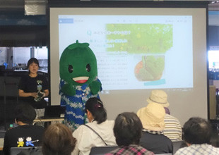 稲沢市内の工場で「グリーンカーテン教室」を開催
