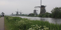 新作 「キンデルダイクの風車」オランダ