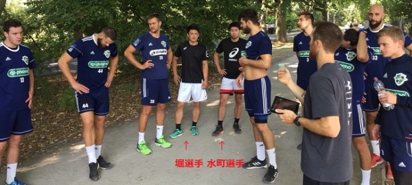 ドイツ TSVハノーファー（ブンデスリーガ所属）で水町･堀選手が強化合宿