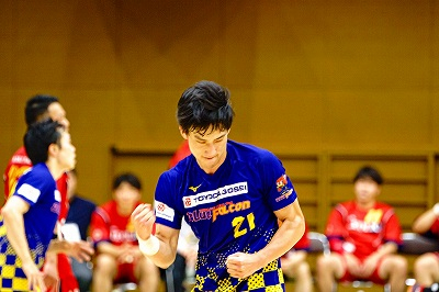 小塩選手　日本リーグ通算５００得点達成！