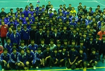 トヨタグループによる交流戦と地元の小中学生対象クリニックに参加しました!