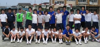 葉栗中学校にて80人規模のハンドボール指導会を実施しました!
