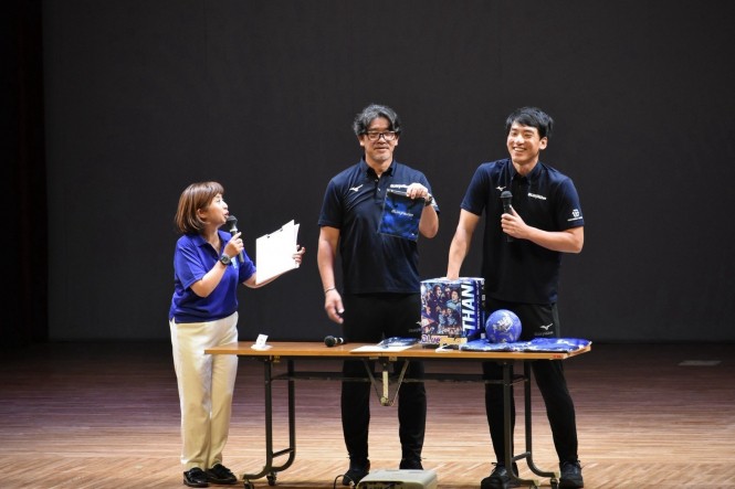 田中監督、小塩選手が 清須市体育協会創立20周年記念式典に参加