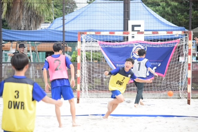 U-15　チームビルディング（ビーチハンド）を行いました