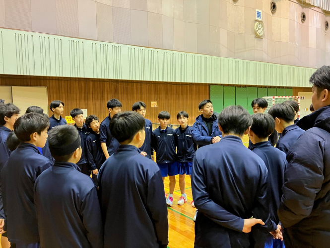 愛知県中学生ハンドボール大会に出場（ジュニアユース）