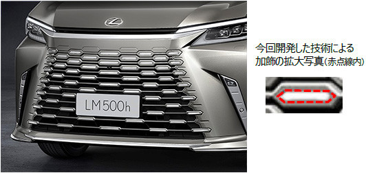 LEXUS LMのフロントグリル