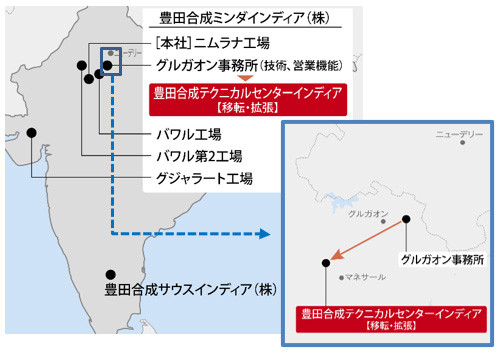 インドにおける生産拠点