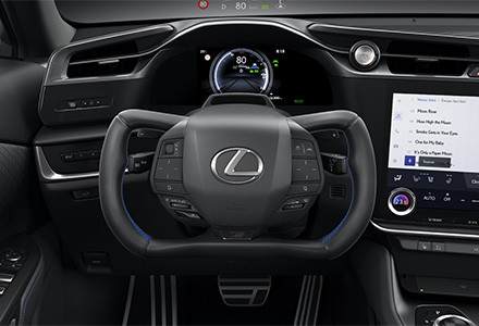 LEXUS RZのハンドル