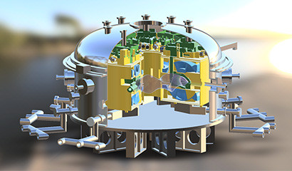 ヘリカルフュージョン社が開発する核融合発電炉のイメージ