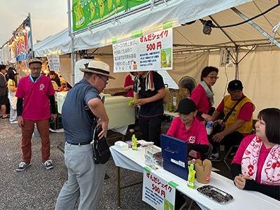 稲沢夏まつり(8/23)での販売の様子