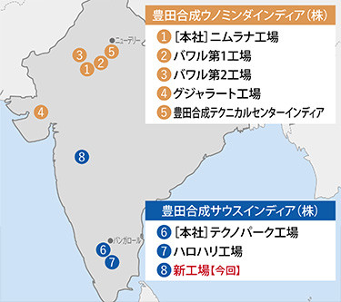 インドにおける生産・開発拠点