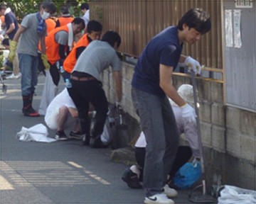 本社・春日工場の様子（地域住民の方と共同で実施）