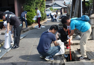 本社の様子(地域住民の方と共同で実施）